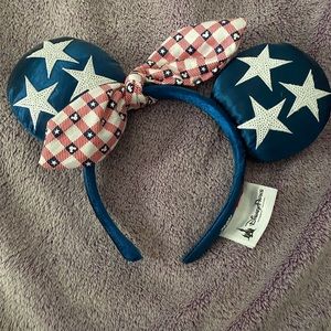 All American Minnie Mouse Ears Headband